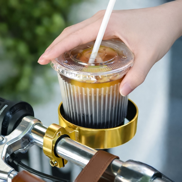 자전거 핸들바 컵홀더 거치대(골드)