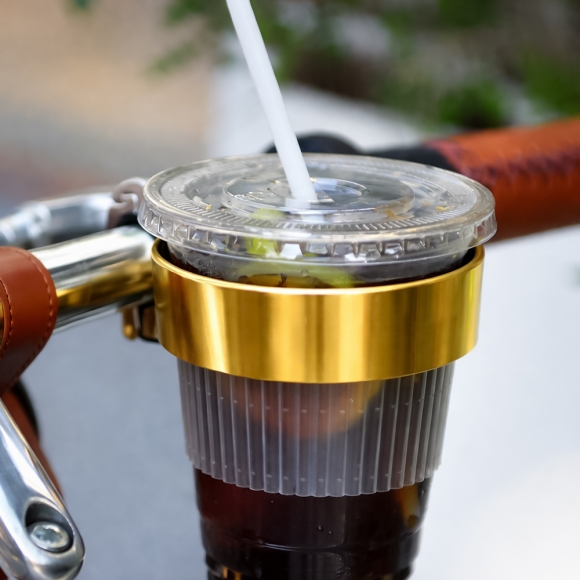 자전거 핸들바 컵홀더 거치대(골드)