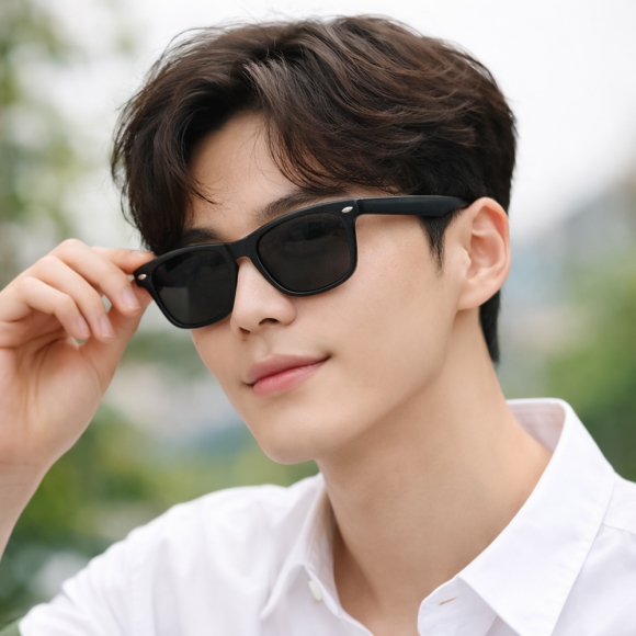 피플앤룩 베이직 선글라스 4p세트(무광블랙) (남녀공용)