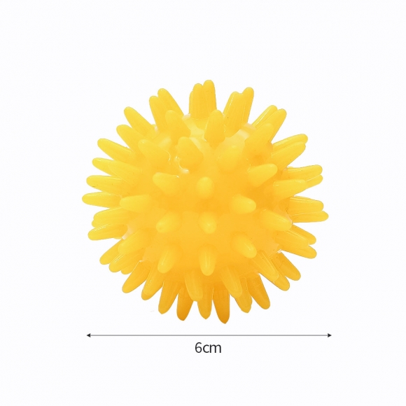탱글 돌기형 마사지볼(6cm) (옐로우)