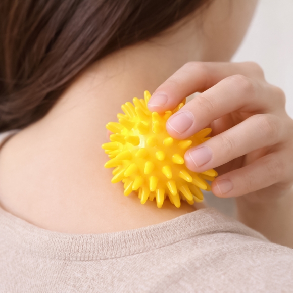 탱글 돌기형 마사지볼(6cm) (옐로우)