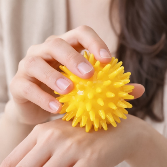 탱글 돌기형 마사지볼(6cm) (옐로우)