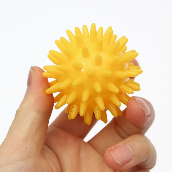 탱글 돌기형 마사지볼(6cm) (옐로우)