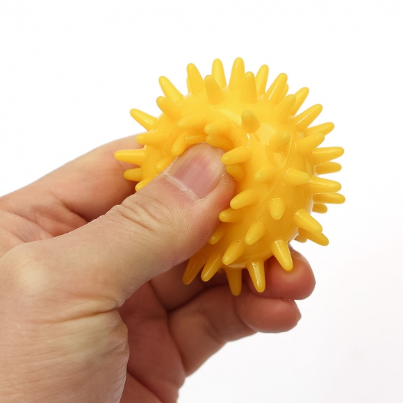 탱글 돌기형 마사지볼(6cm) (옐로우)