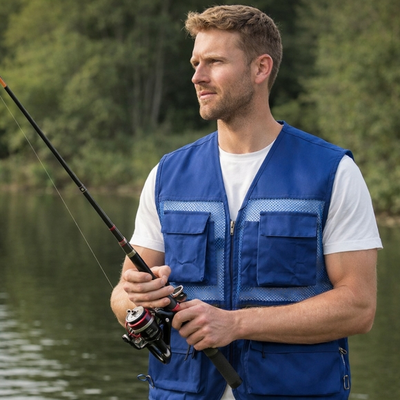 초경량 메쉬 레저 조끼 XL(블루)