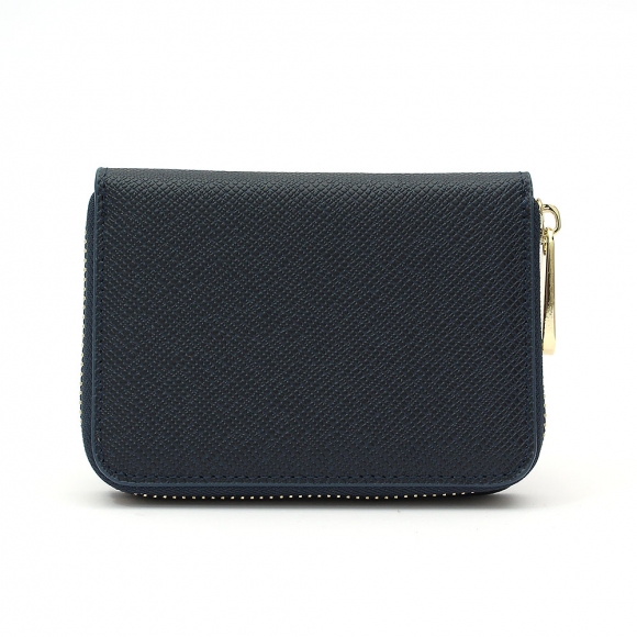 마르스 아코디언 지퍼 카드지갑(네이비)