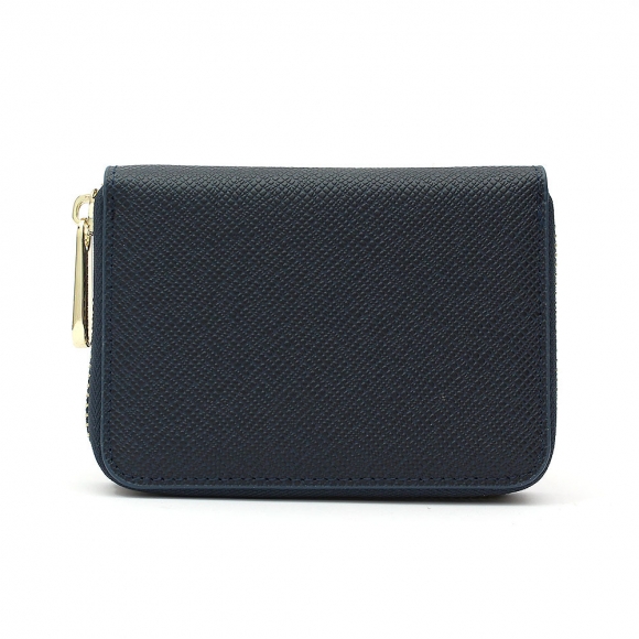 마르스 아코디언 지퍼 카드지갑(네이비)