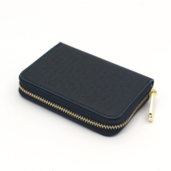마르스 아코디언 지퍼 카드지갑(네이비)