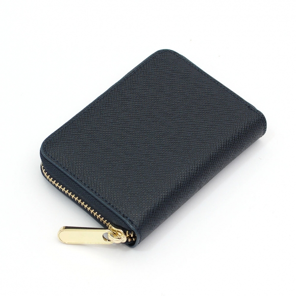 마르스 아코디언 지퍼 카드지갑(네이비)