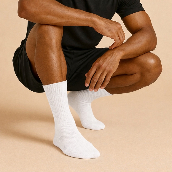 프로틱 쿠션 남성 스포츠양말(화이트)