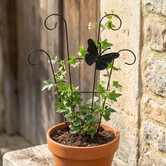 초록공간 나비 부채형 식물지지대