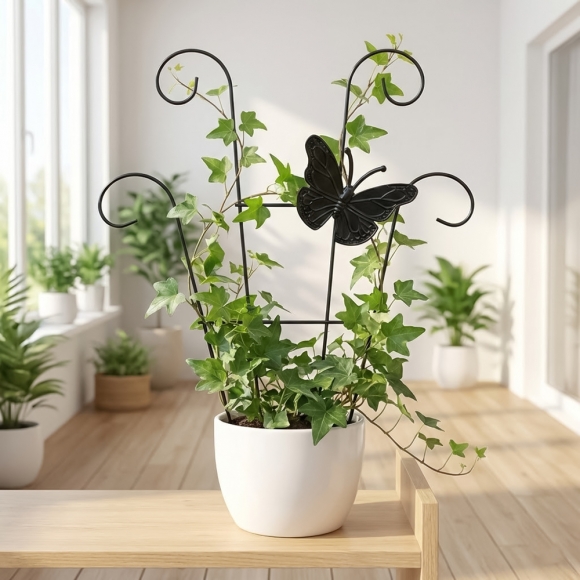 초록공간 나비 부채형 식물지지대