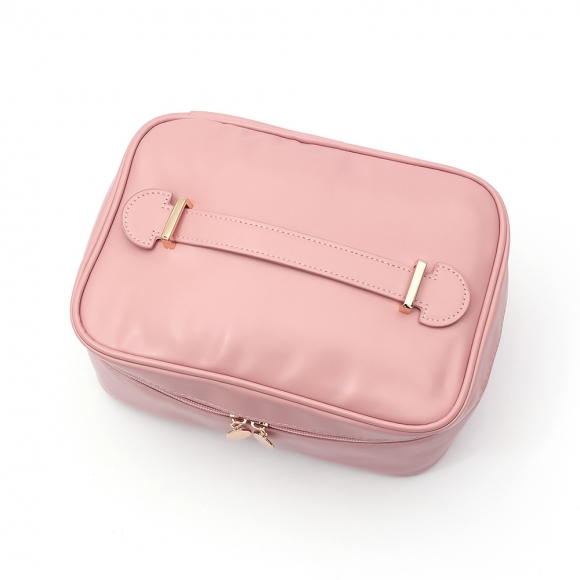 뷰티스타 대용량 메이크업 파우치(핑크)