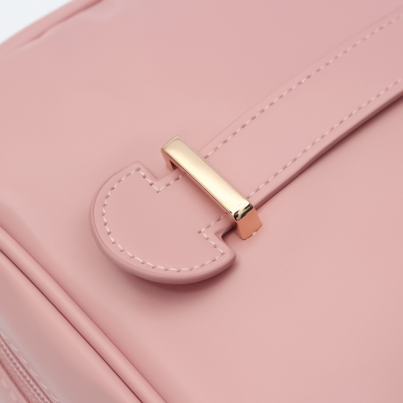 뷰티스타 대용량 메이크업 파우치(핑크)