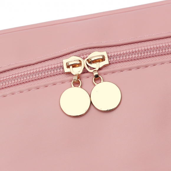 뷰티스타 대용량 메이크업 파우치(핑크)