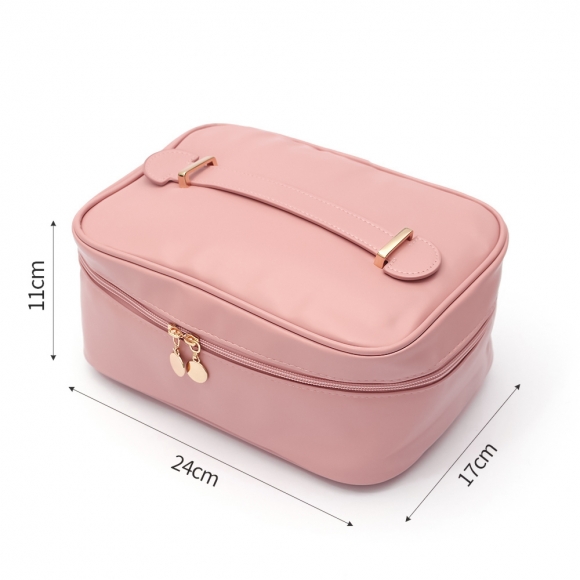뷰티스타 대용량 메이크업 파우치(핑크)