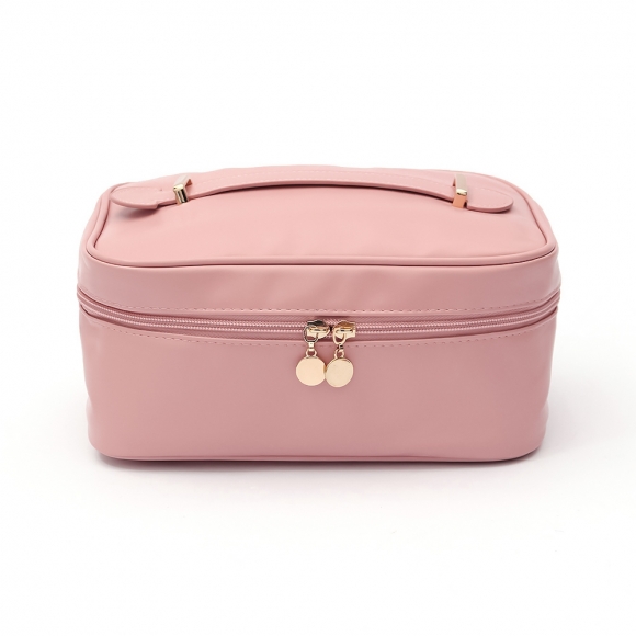 뷰티스타 대용량 메이크업 파우치(핑크)