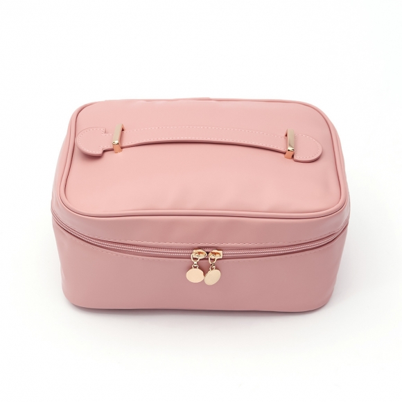 뷰티스타 대용량 메이크업 파우치(핑크)