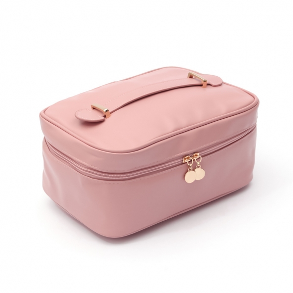 뷰티스타 대용량 메이크업 파우치(핑크)