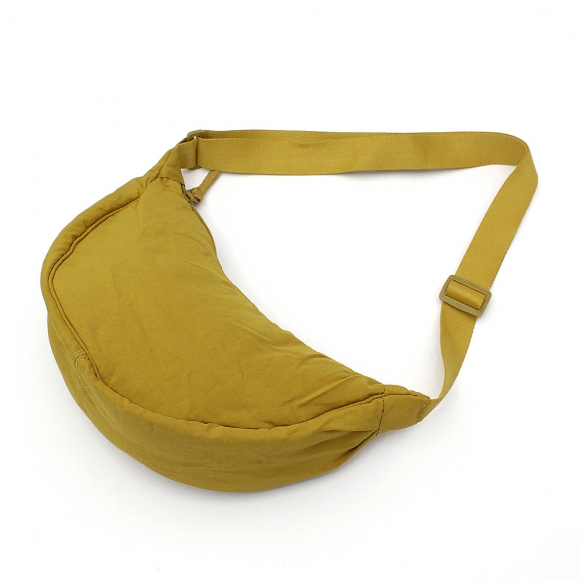 데일리 반달 크로스백(머스터드)