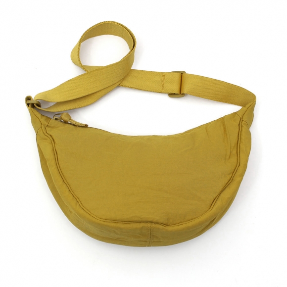 데일리 반달 크로스백(머스터드)