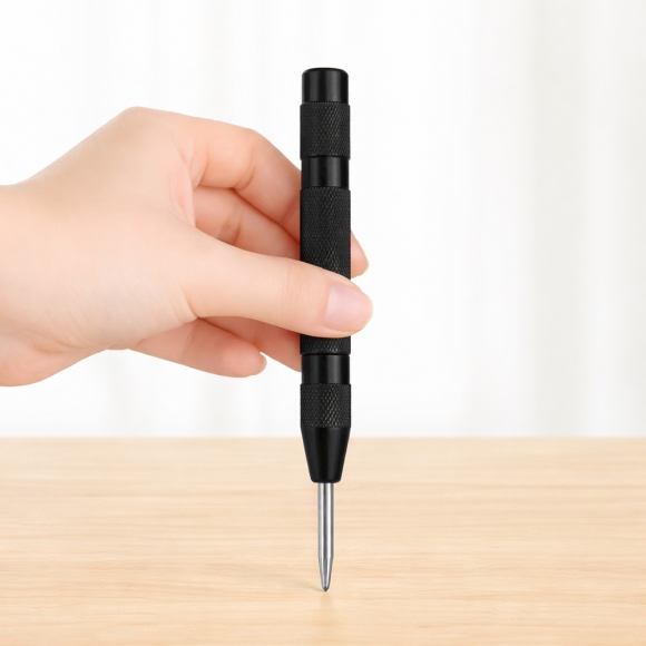 스프링 자동 센터 펀치 C-2(블랙)