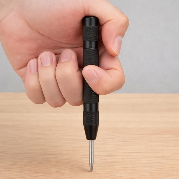 스프링 자동 센터 펀치 C-2(블랙)