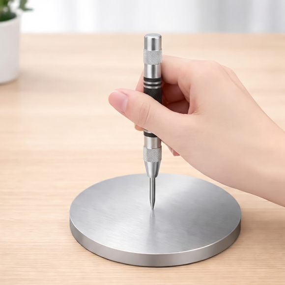 스프링 자동 센터 펀치 C-1(블랙 실버)