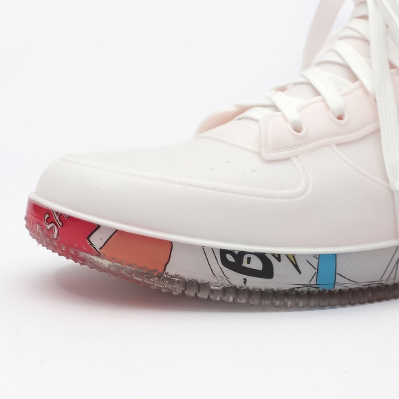 남성용 하이탑 레인부츠(260mm) (화이트)