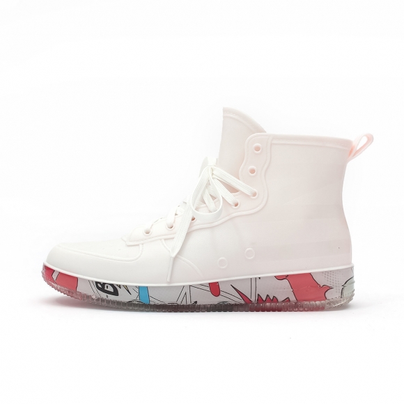 남성용 하이탑 레인부츠(270mm) (화이트)