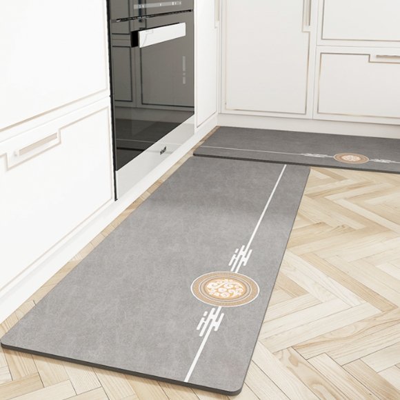 빠른건조 소프트 규조토 발매트 2종세트(써클) (그레이)