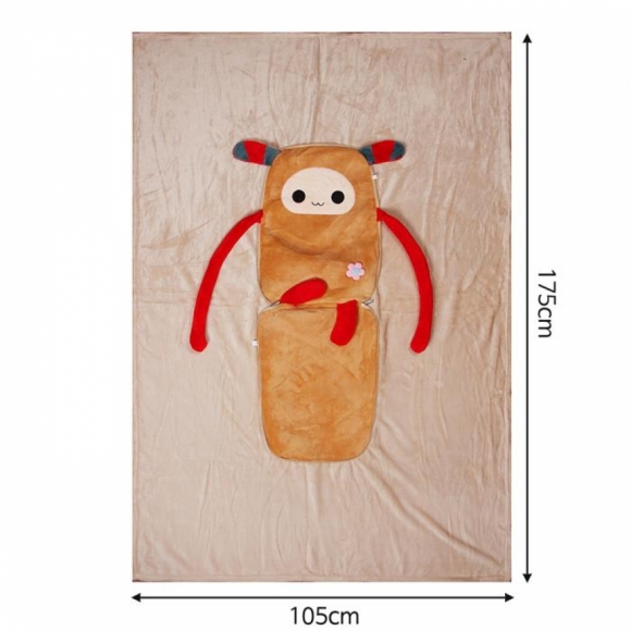 코지몽이 브라운 쿠션담요