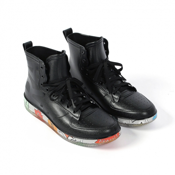 남성용 하이탑 레인부츠(260mm) (블랙)