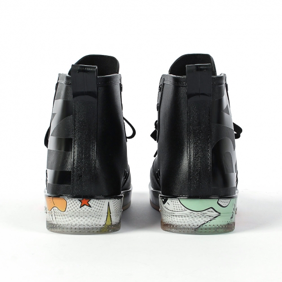 남성용 하이탑 레인부츠(260mm) (블랙)