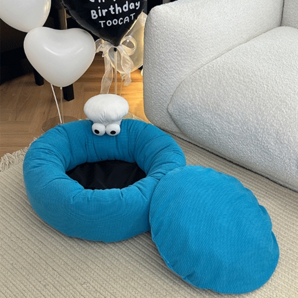 러브펫 포근한 고양이 둥근 침대