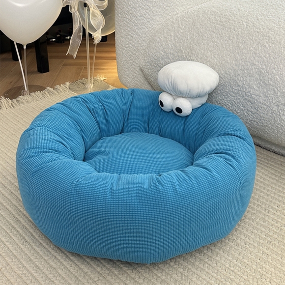 러브펫 포근한 고양이 둥근 침대