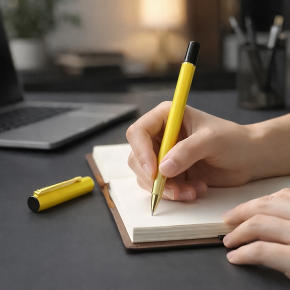 프라임 골드 볼펜(1.0mm) (옐로우)