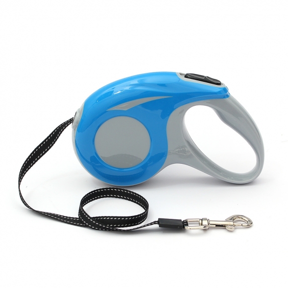 댕댕워크 반려견 자동 리드줄(블루) (3m)