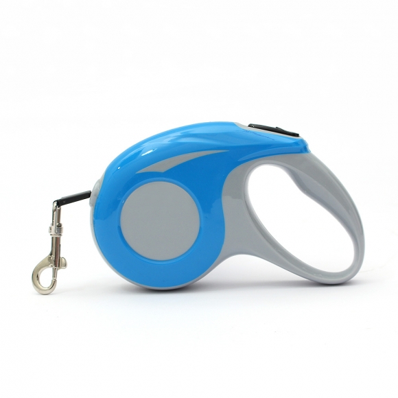 댕댕워크 반려견 자동 리드줄(블루) (3m)
