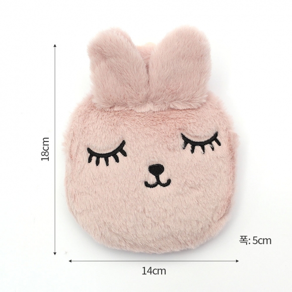 보들토끼 보온 물주머니(300ml) (핑크)