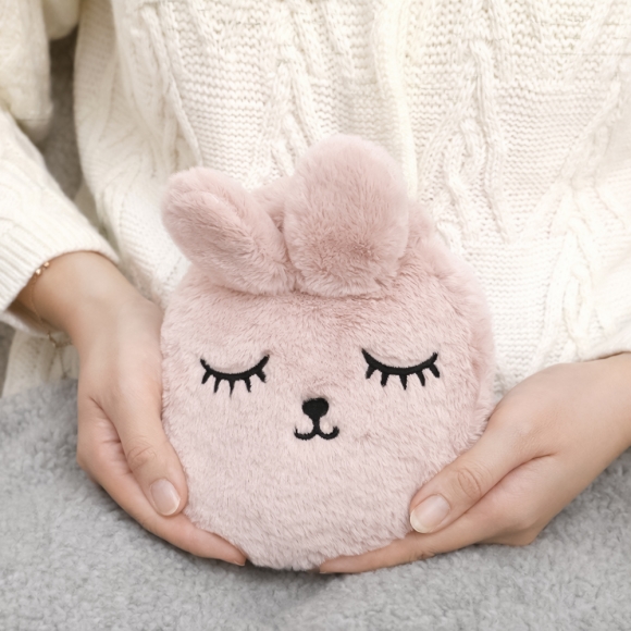 보들토끼 보온 물주머니(300ml) (핑크)