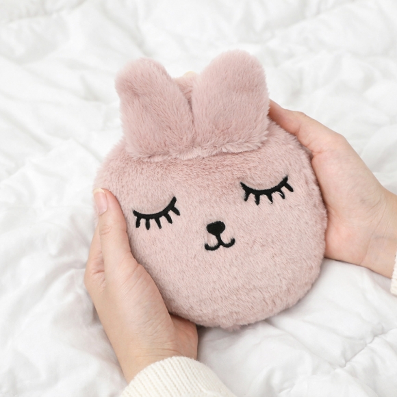 보들토끼 보온 물주머니(300ml) (핑크)