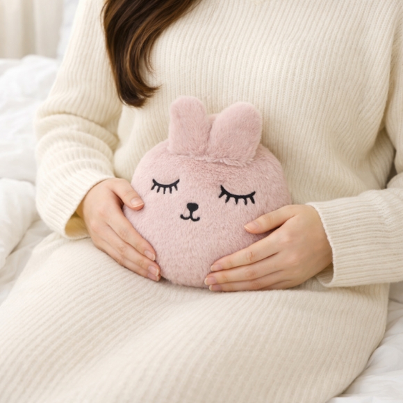 보들토끼 보온 물주머니(300ml) (핑크)