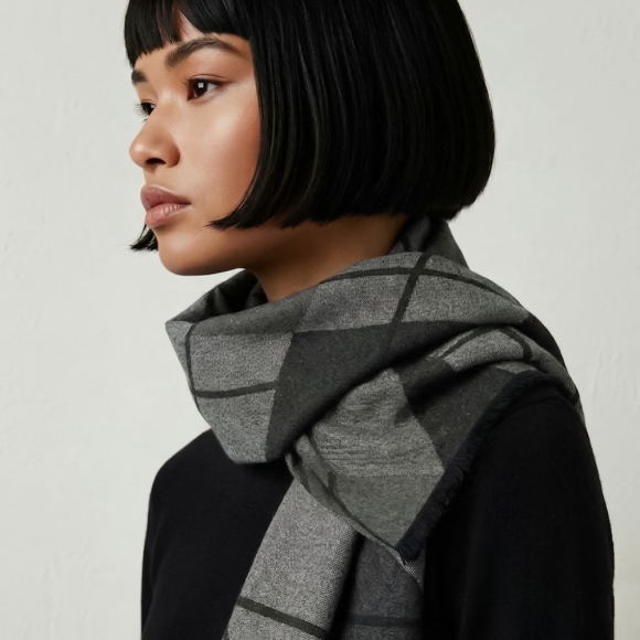 엠제이 체크 머플러 CB-8