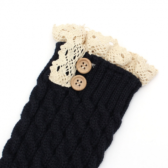 리나 레이스 레그워머(네이비)