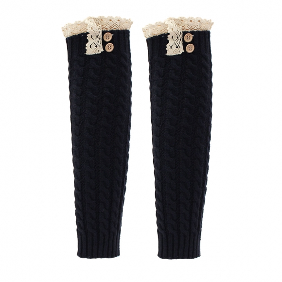 리나 레이스 레그워머(네이비)