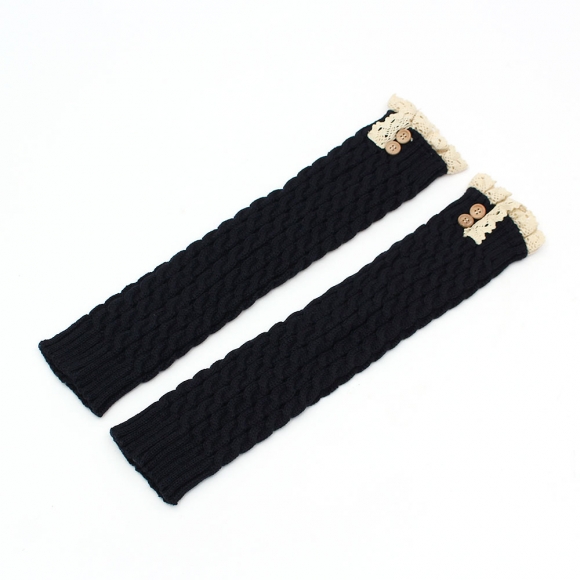 리나 레이스 레그워머(네이비)