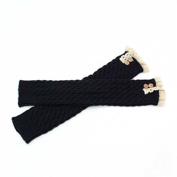 리나 레이스 레그워머(네이비)