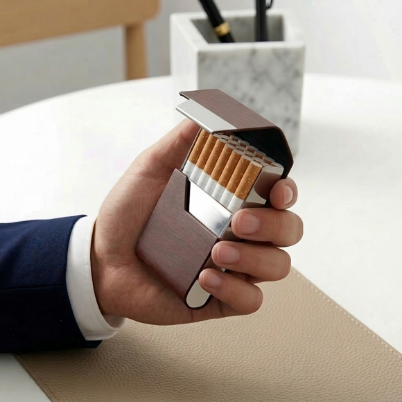 맨포스 슬림형 담배케이스(브라운)