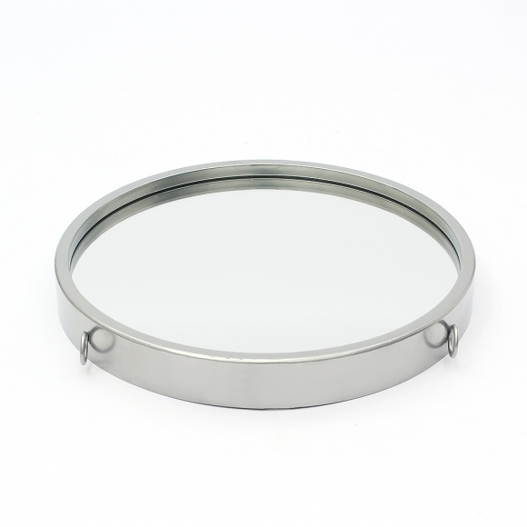 빈티지 스트랩 벽거울(30cm) (실버)